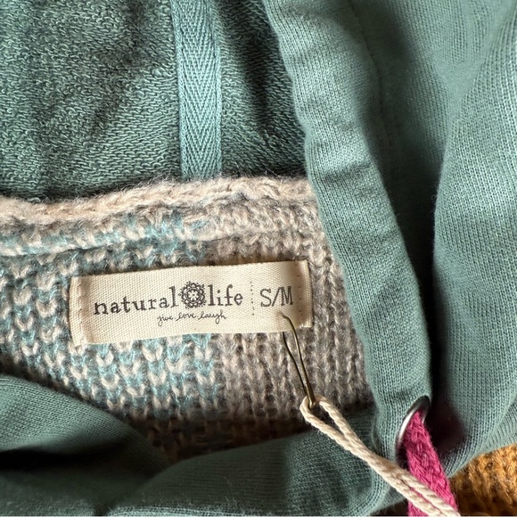 Natural Life Dreamer Jacquard Hooded Sweater S/M - Picture 2 of 9